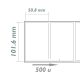 מדבקה לבנה ZA4*2-500 101.5*50mm רב שימושית 500 יח